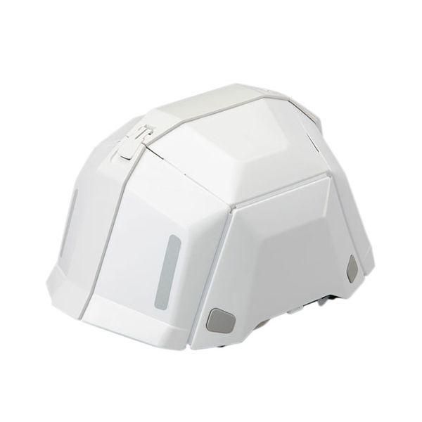 ds-TOYO 折りたたみヘルメットBLOOM ホワイト 収納力も防護力も これひとつ 折りたためるヘルメットで どこでも安心を持ち運び ATC35702