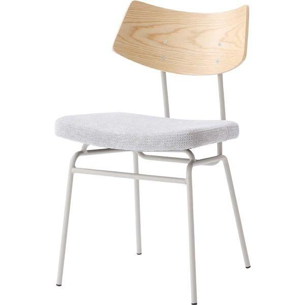 ds-パーソナルチェア 約幅46×奥行53.5×高さ78.5×座面高47cm グレー スチール リビングチェア リビング ダイニング