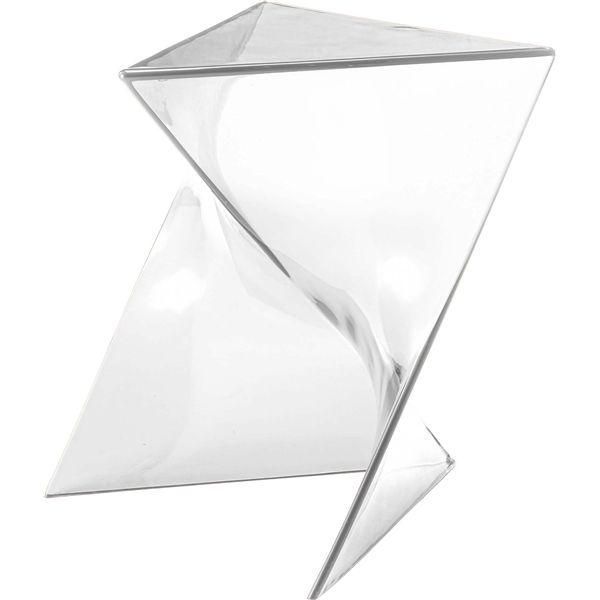ds-サイドテーブル 約幅40×奥行40×高さ43.5cm クリア ポリカーボネート リビングテーブル リビング ダイニング 完成品 7,589円