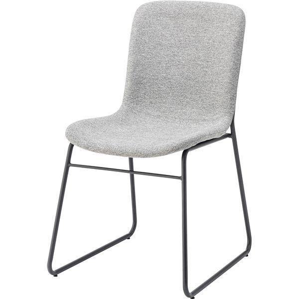 ds-パーソナルチェア 約幅49×奥行57×高さ84×座面高45cm ライトグレー スチール リビングチェア リビング ダイニング 12,882円