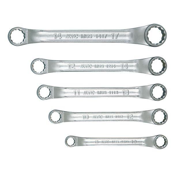 ds-KTC 京都機械工具 45゜X6゜ショートメガネレンチ セット 5本組 TM5S05 レンチ 工具 ツール DIY 作業工具 7,940円