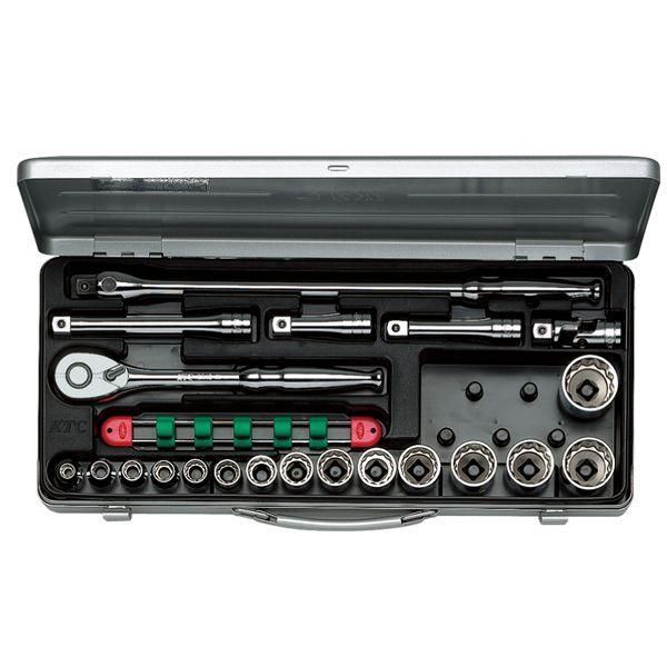 ds-KTC 京都機械工具 12.7SQ ソケットレンチ セット 21点 (mm) TB415X ソケット レンチ 工具 ツール DIY 作業工具