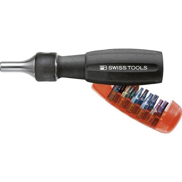 ds-PB SWISS TOOLS ピービースイスツールズ 10本組 インサイダー1/4ビットC6シリーズ付 差替ドライバー 30mmショートブレード差替ドライバー 6510.R-30