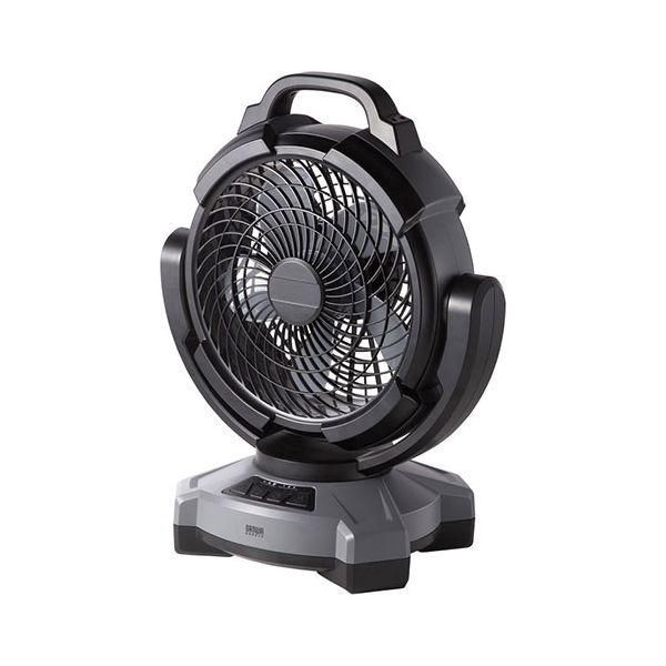 ds-サンワサプライ 大型作業用ファン 充電式 自動首振り機能付き ブラック FAN-W1BK