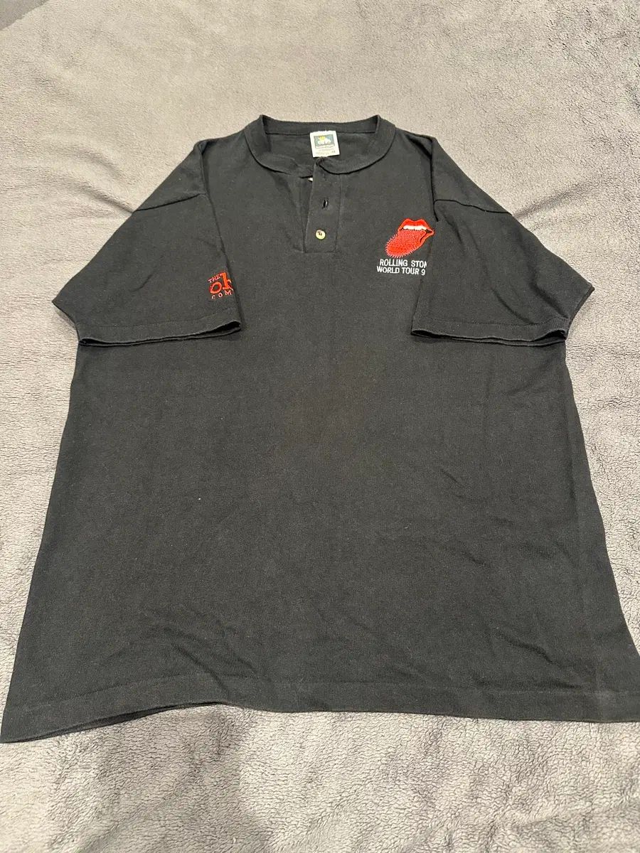 90s ローリングストーンズ voodoo lounge スパイキー ターゲット クルー メンバー ヘンリーネック バンドTシャツ