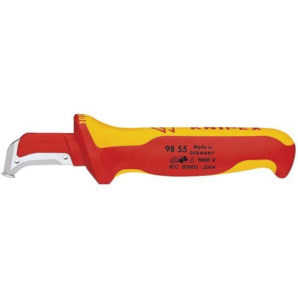 ds-KNIPEX クニペックス 1000V絶縁ケーブルナイフ 全長180mm 9855 工具 ツール DIY 作業工具 9,067円