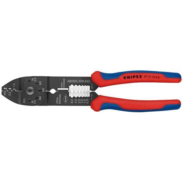 ds-KNIPEX クニペックス クリンピングプライヤー コンフォート 全長230mm パック入 9721-215BSB 工具 ツール DIY 作業工具
