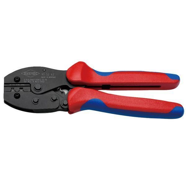 ds-KNIPEX クニペックス 圧着プライヤー MC4/MC4EVO用 AWG12/10 コンフォート サイズ220×63×23mm 9752-42 工具 ツール DIY