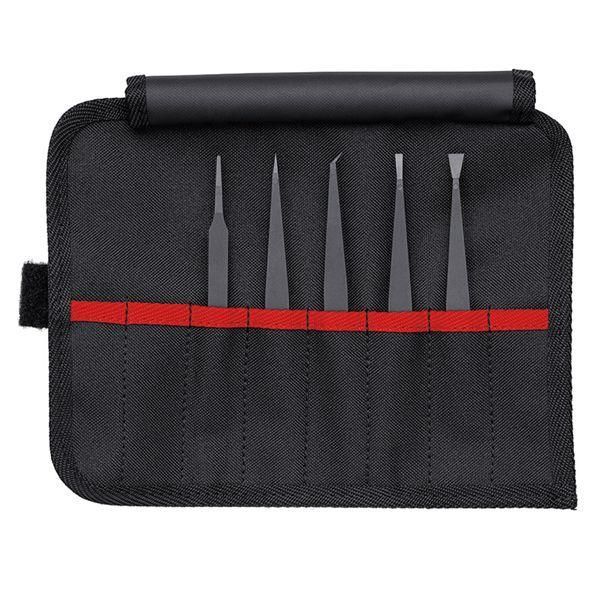 ds-KNIPEX クニペックス プラスチックピンセット5本組セット 9200-05ESD 工具 ツール DIY 作業工具