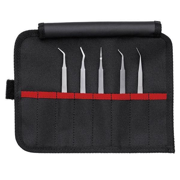 ds-KNIPEX クニペックス 精密SMDピンセット5本組セット 9200-03 工具 ツール DIY 作業工具