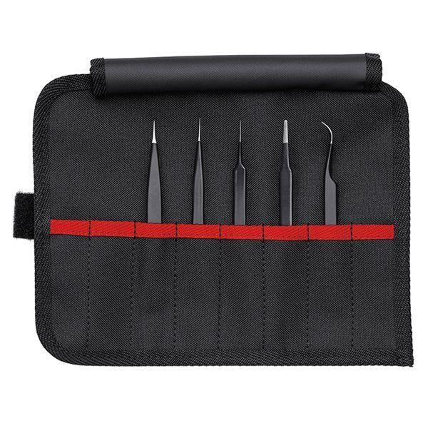 ds-KNIPEX クニペックス 汎用ピンセット5本組セット 9200-01ESD 工具 ツール DIY 作業工具