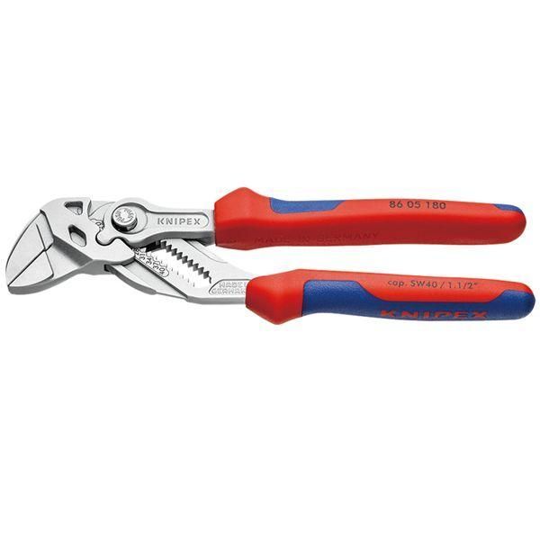 ds-KNIPEX クニペックス プライヤーレンチ コンフォート サイズ55×20×180mm 8605-180 工具 ツール DIY 作業工具