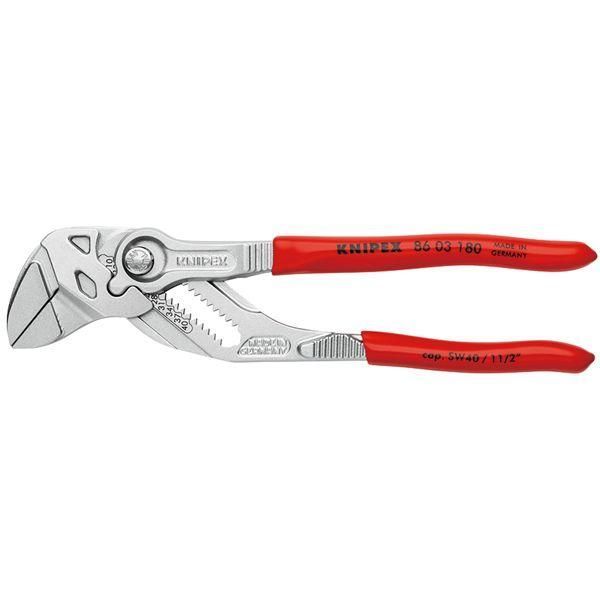 ds-KNIPEX クニペックス プライヤーレンチ プラスチックコーティング 全長180mm 8603-180 工具 ツール DIY 作業工具