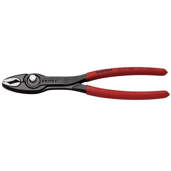 ds-KNIPEX クニペックス スリップジョイントプライヤー ツイングリップ プラスチックコーティング 全長200mm パック入 8201-200SB