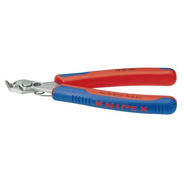 ds-KNIPEX クニペックス スーパーニッパー 60゜コンフォート サイズ77×13×125mm パック入 7823-125SB 工具 ツール DIY 作業工具