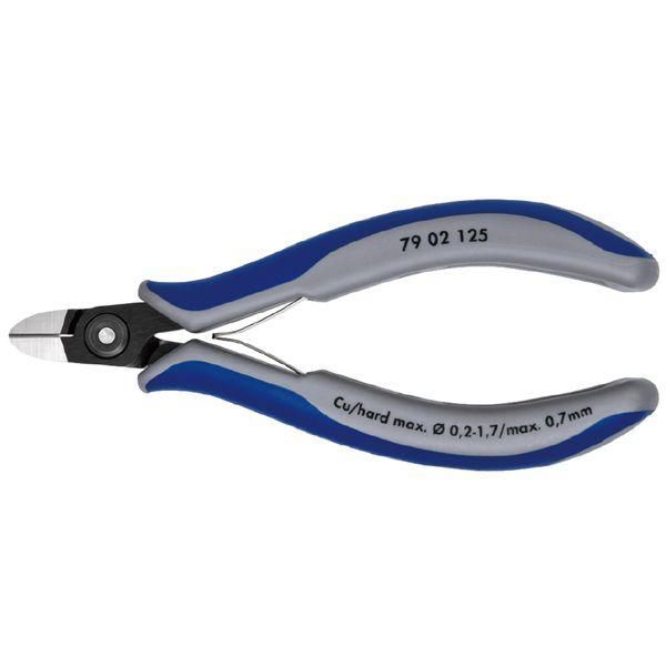 ds-KNIPEX クニペックス エレクトロニクスニッパー 全長125mm コンフォート 7902-125 工具 ツール DIY 作業工具