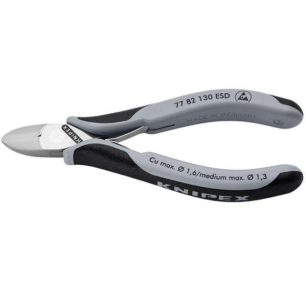 ds-KNIPEX クニペックス エレクトロニクスニッパー ESD 全長130mm 7782-130ESD 工具 ツール DIY 作業工具