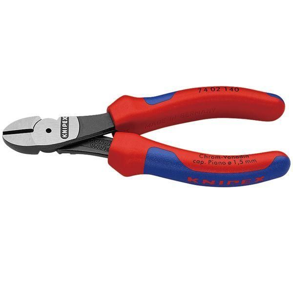 ds-KNIPEX クニペックス 強力型斜ニッパー 硬線用 コンフォート 全長140mm 7402-140 工具 ツール DIY 作業工具