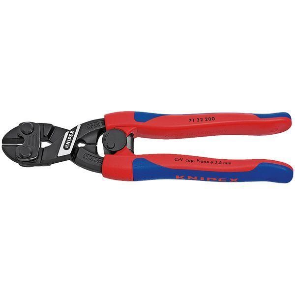 ds-KNIPEX クニペックス 小型クリッパー コンフォート リセス付 全長200mm 7132-200 工具 ツール DIY 作業工具