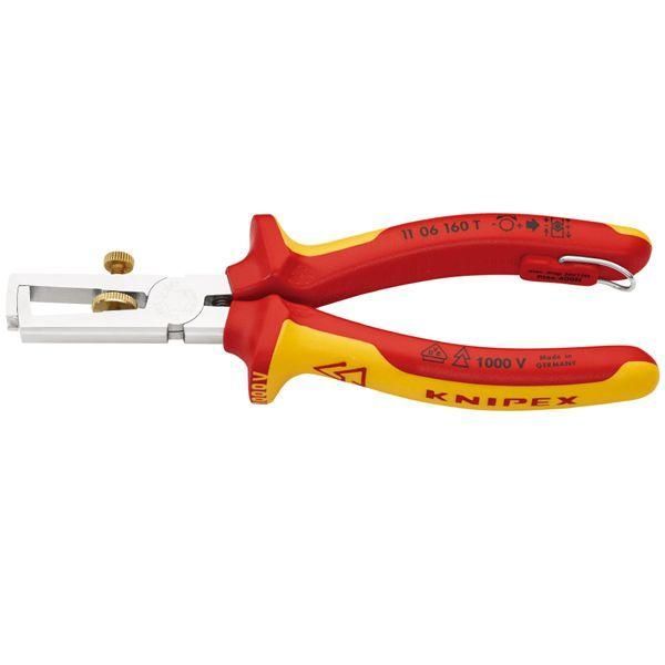 ds-KNIPEX クニペックス 1000V絶縁エンドワイヤーストリッパー 落下防止 全長160mm 1106-160T 工具 ツール DIY 作業工具 10,155円