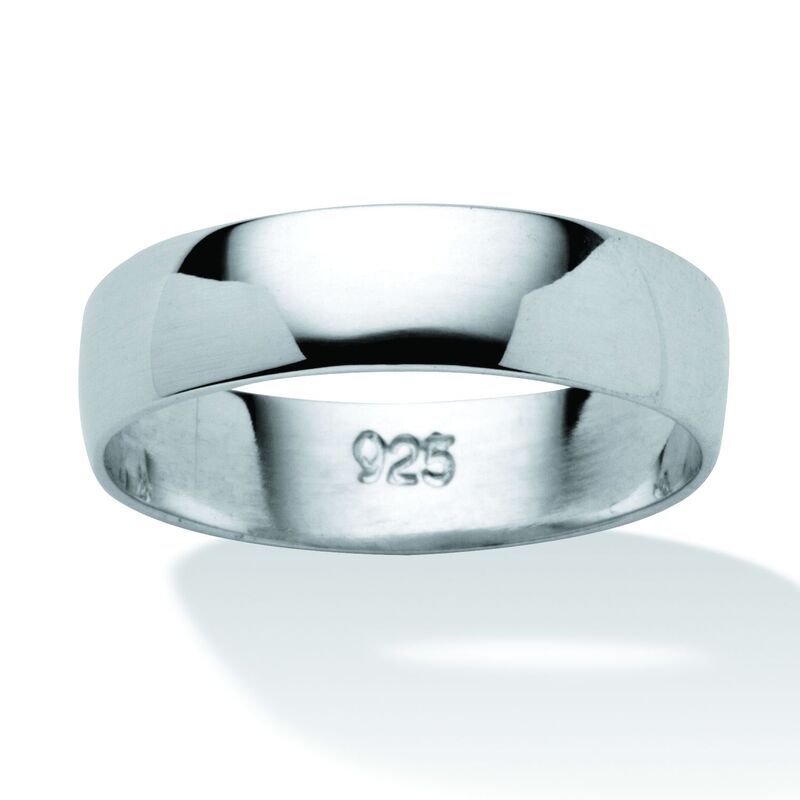パームビーチジュエリー レディース アクセサリー リング PalmBeach Jewelry 5mm Polished Wedding Band Silver シルバー