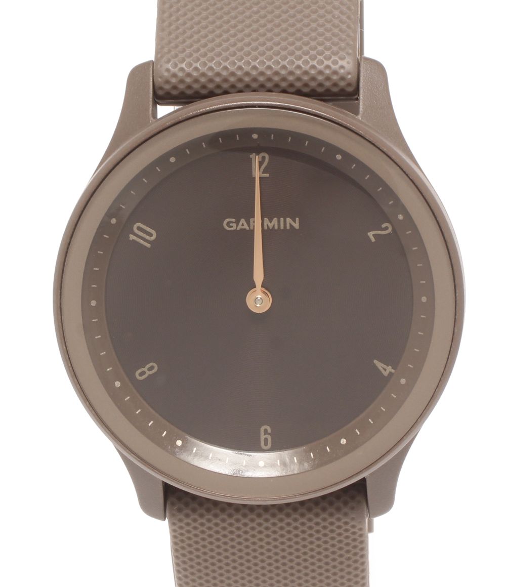 美品 ガーミン スマートウォッチ 腕時計 vivomove Sport バッテリー充電 ブラウン レディース メンズ GARMIN