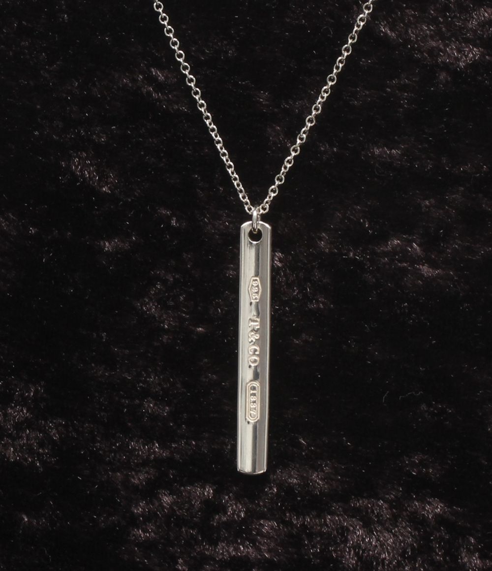 美品 ティファニー ネックレス SV925 1837 バー レディース Tiffany & Co.