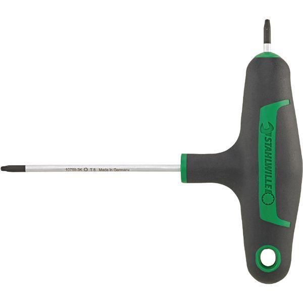 ds-STAHLWILLE スタビレー Tハンドル ヘクスローブドライバー T27 軸長110mm 全長135mm 10769-3K-T27 工具 ツール DIY 作業工具