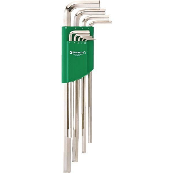 ds-STAHLWILLE スタビレー 9点入 ロング六角棒レンチセット 10765/9 工具 ツール DIY 作業工具