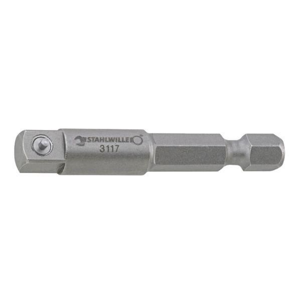 ds-STAHLWILLE スタビレー 1/4HEX ソケットアダプター 全長50mm 3119 工具 ツール DIY 作業工具