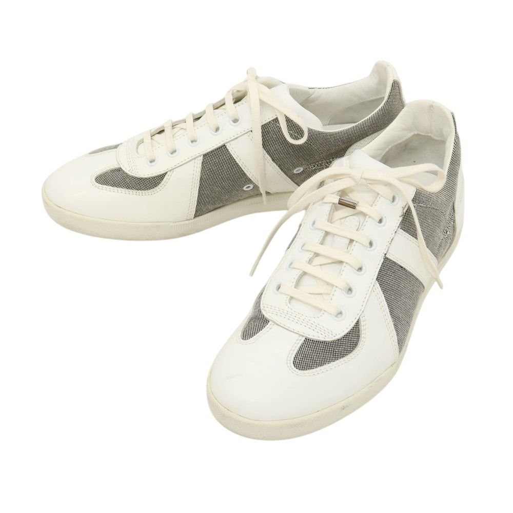 【中古】ディオールオム Dior Homme レザー スニーカー ホワイトxブラック【サイズ40】【メンズ】 8,151円