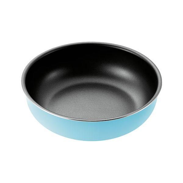 ds-〔5個セット〕 コロセレ 深型フライパン 24cm 内面フッ素樹脂塗膜加工 コンパクト省スペース ガス火・IH調理器・オーブンOK CSD-24X5