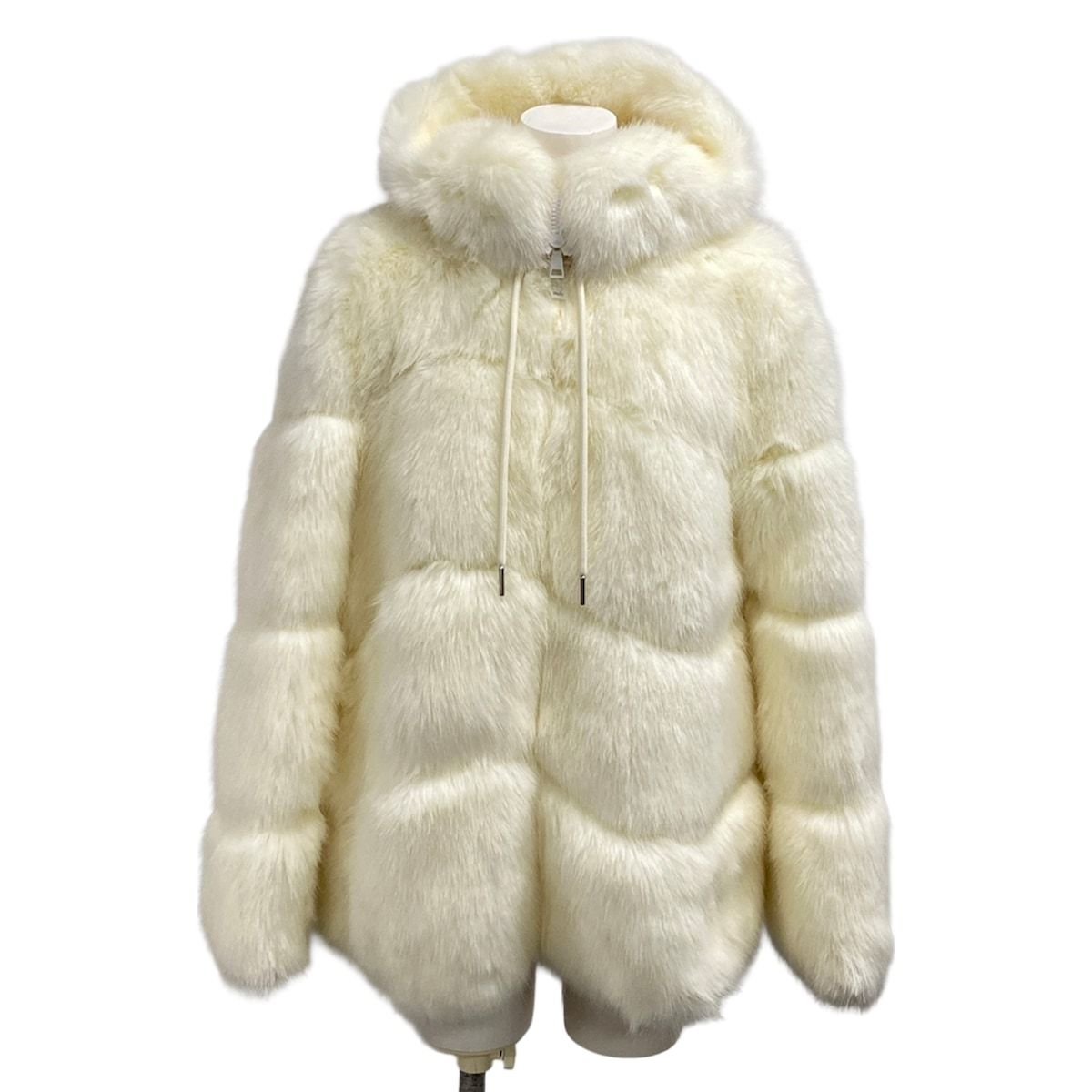MONCLER(モンクレール) ダウンジャケット サイズ0 XS レディース美品 EPILOBE 白 長袖/フェイクファー/ジップアップ/フード着脱可/冬