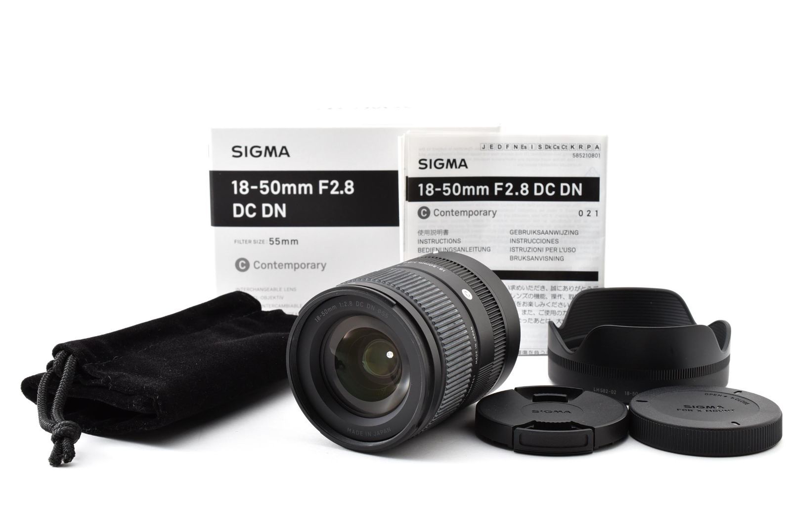 #5335 シグマ Contemporary 18-50mm F2.8 DC DN for Fujifilm X mount [動作確認済] 上美品