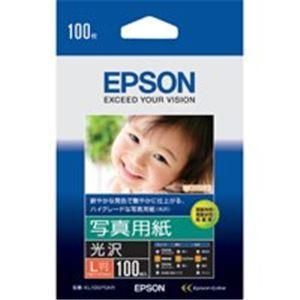 ds-（まとめ）エプソン EPSON 写真用紙 光沢 KL100PSKR L判 100枚〔×4セット〕 6,568円