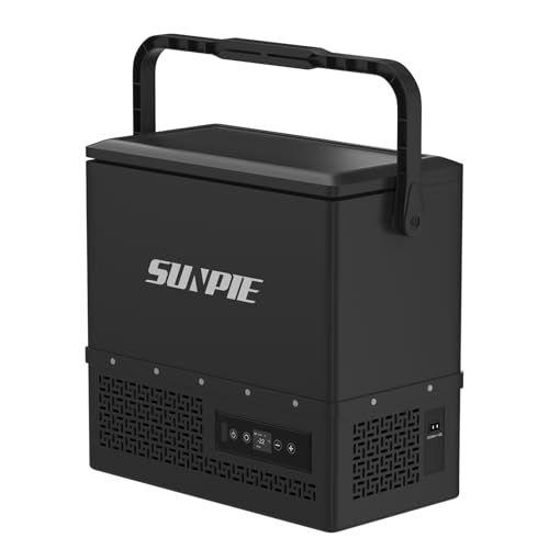 ★新品★「SUNPIE」車載冷蔵庫 15L 小型 ポータブル冷蔵庫 -20℃?10℃ 急速冷凍 3WAY電源対応 DC12V/24V AC100V LCD温度表示 コンプレッサー式 車載冷蔵冷凍庫 静音 省エネ 車載家庭両用 低電圧保護 車中 e18ead6a 17,348円