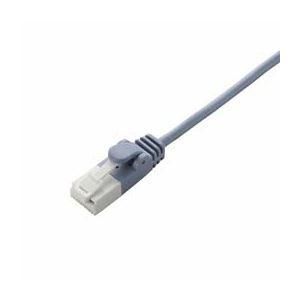 ds-(まとめ)エレコム ツメ折れ防止スリムLANケーブル(Cat6準拠) LD-GPST/BU100〔×3セット〕