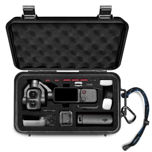Lekufee トラベル防水ハードケース ― DJI Osmo Pocket 4P、Osmo Pocket 4、Creator Combo、Vlogカメラおよびアクセサリー対応（ケース＆バッグのみ）t a63f83aa