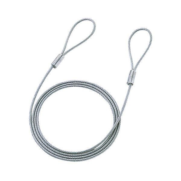 ds-(まとめ)サンワサプライ eセキュリティ(ワイヤー、1.5m・3.5mm) SLE-1W〔×10セット〕