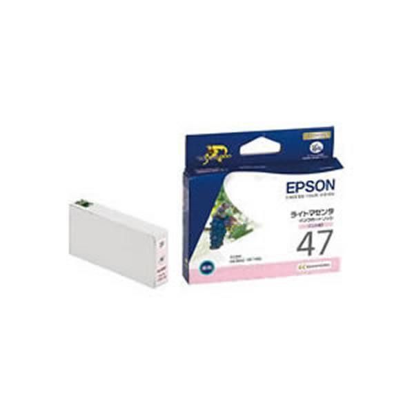 ds-〔業務用5セット〕〔純正品〕 EPSON エプソン インクカートリッジ/トナーカートリッジ 〔ICLM47 LM ライトマゼンタ〕 ×5セット