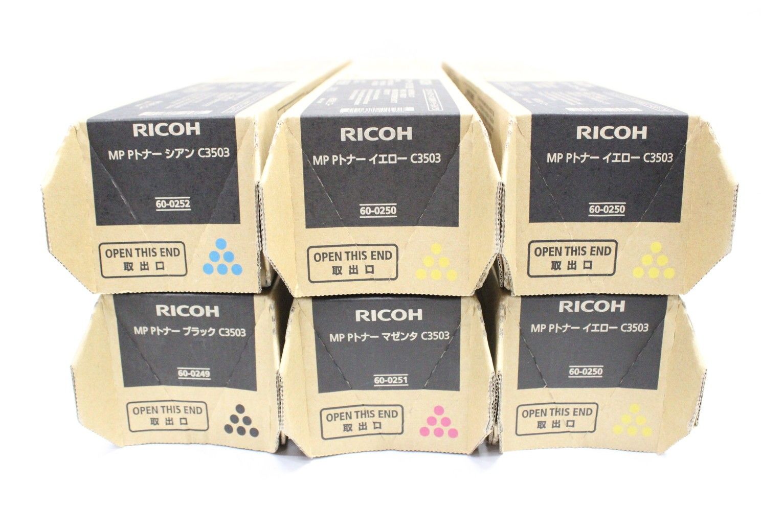 未使用 リコー 純正 トナー C3503 4色6本（シアン・マゼンタ・イエロー・ブラック） RICOH ITO4TWJBG728-D-Y10-byebye 10,260円