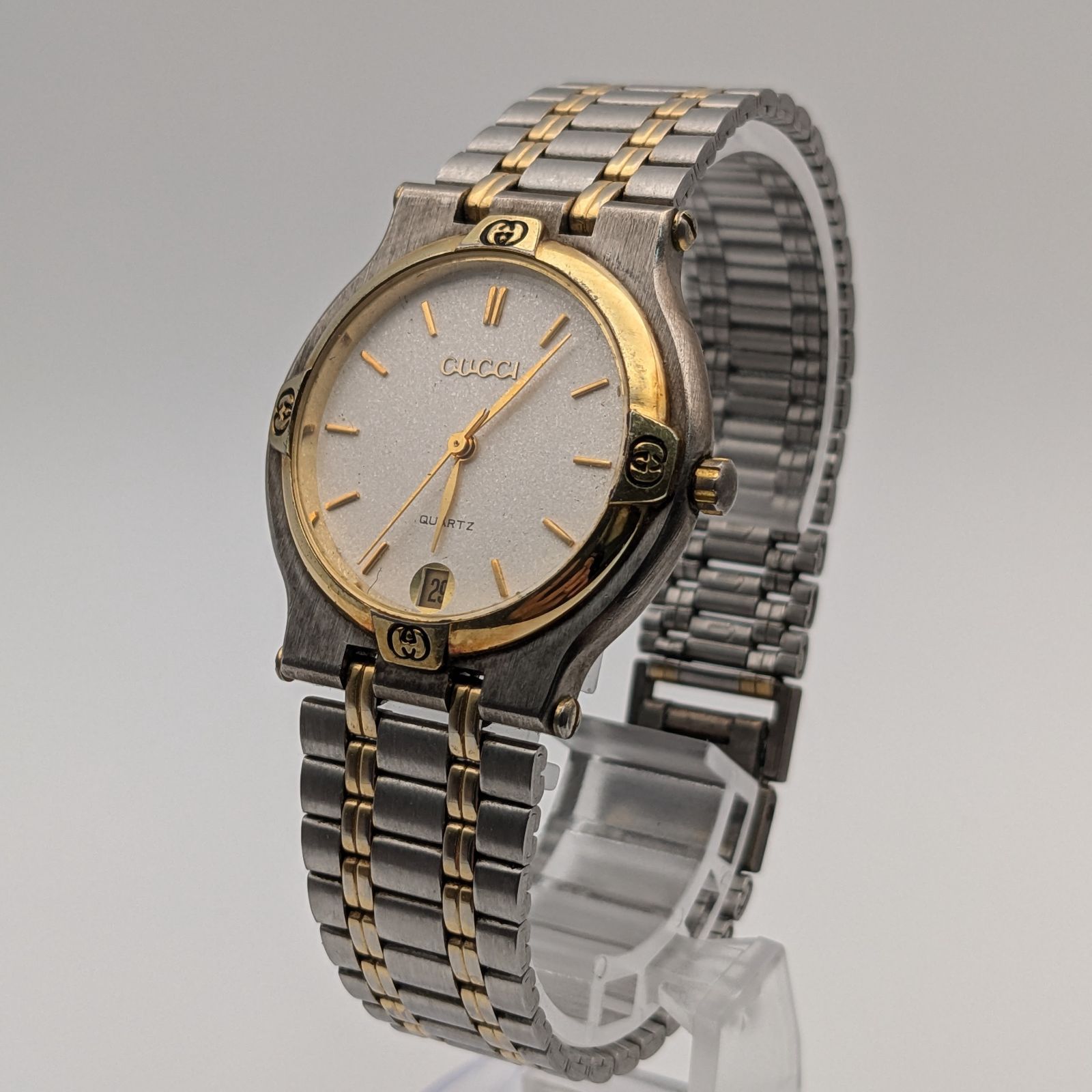 【未稼働品】GUCCI グッチ 9000L レディース 腕時計 クォーツ デイト 純正ブレス コンビ ヴィンテージ Vintage Gucci 9,600円