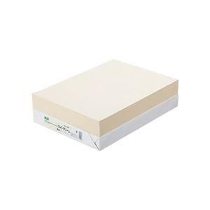 ds-（まとめ） TANOSEE αエコカラーペーパーII B4 ライトクリーム 1冊（500枚） 〔×5セット〕