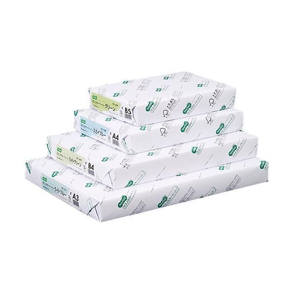 ds-（まとめ） TANOSEE αエコカラーペーパーII A3 クリーム 1冊（500枚） 〔×3セット〕