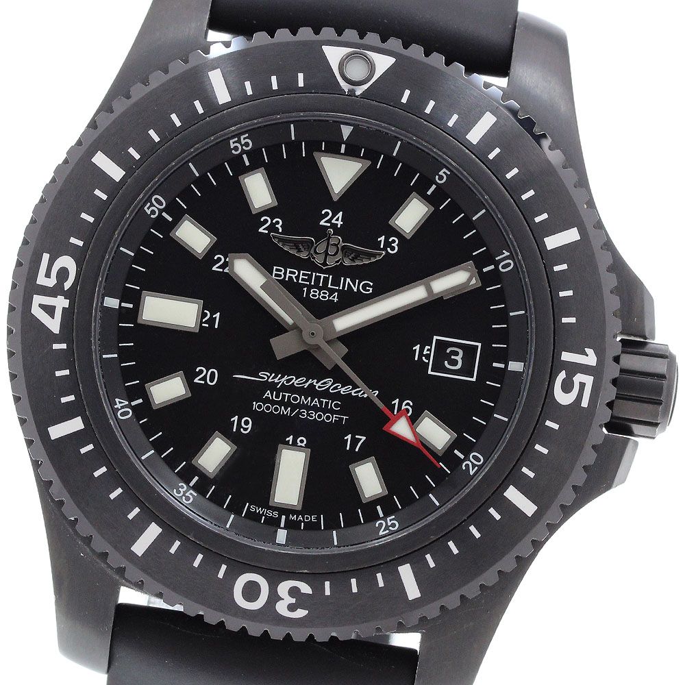 ブライトリング BREITLING M17393 スーパーオーシャン44 スペシャル デイト 自動巻き メンズ 箱・保証書付き_975326