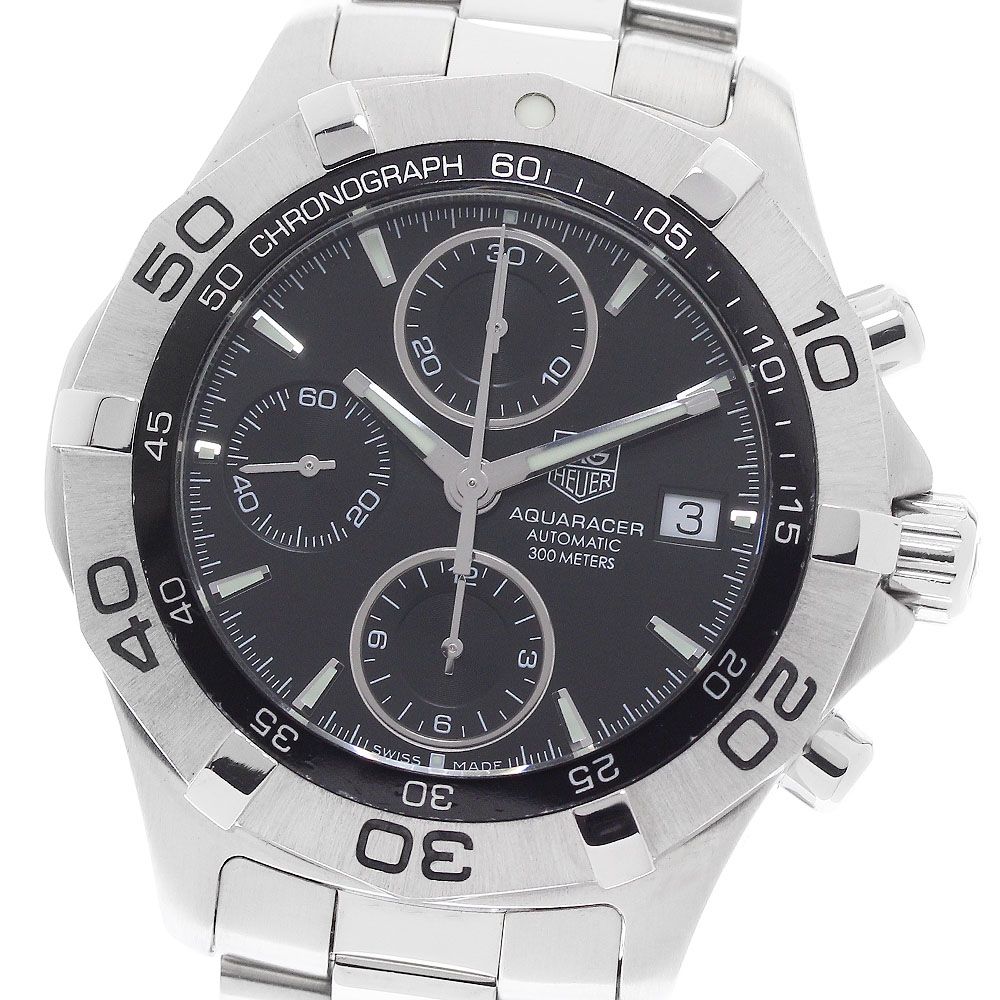 タグホイヤー TAG HEUER CAF2110.BA0809 アクアレーサー クロノグラフ 自動巻き メンズ 良品 保証書付き_974347 98,450円