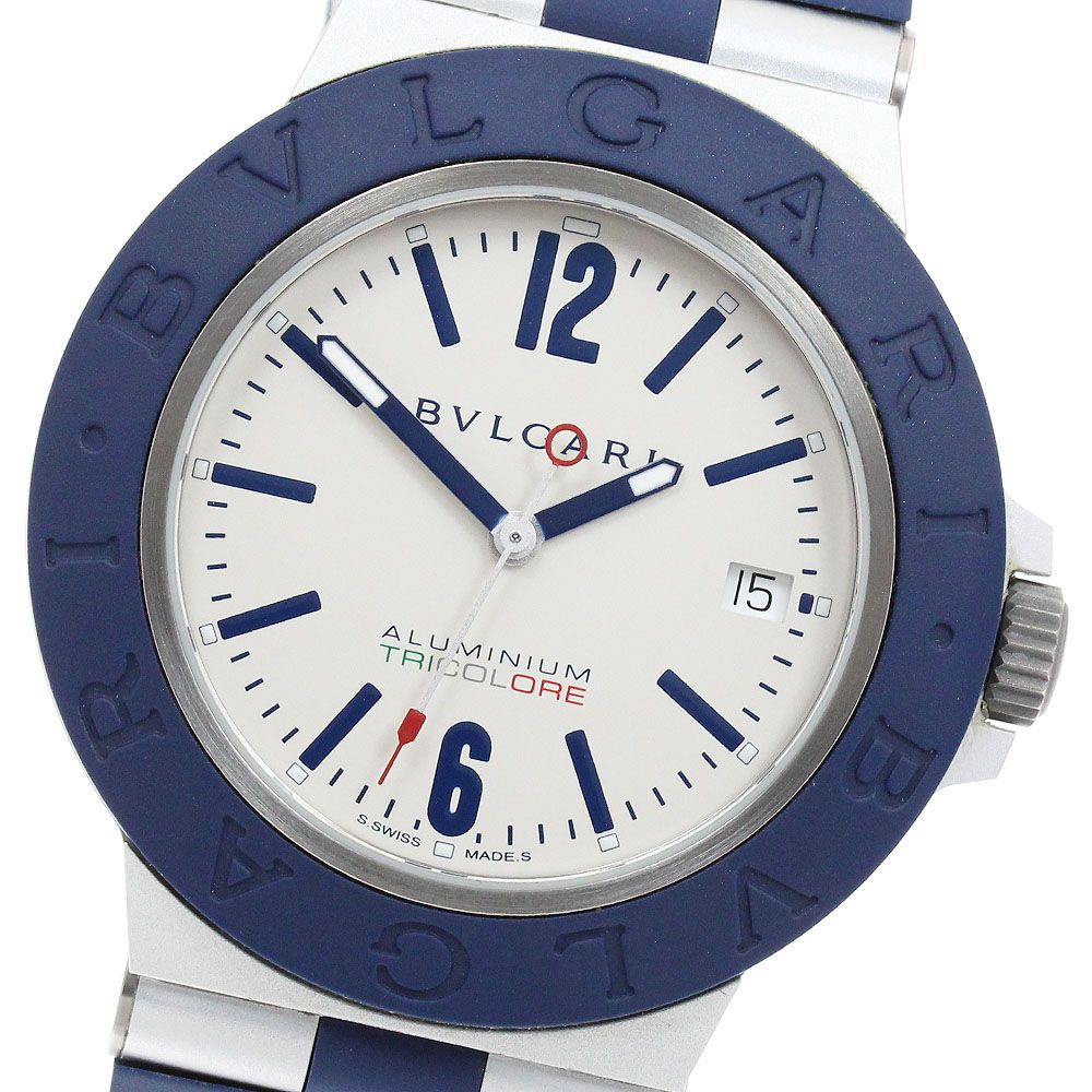 ブルガリ BVLGARI BB40AT/103514 アルミニウム トリコロール 1000本限定 自動巻き メンズ 良品 内箱・保証書付き_975111