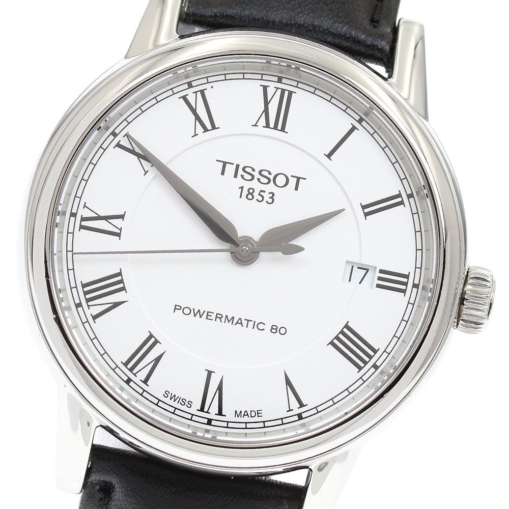 ティソ TISSOT T085407A/T055.407.16.013.00 パワーマティック80 デイト 自動巻き メンズ 良品 箱・保証書付き_973083
