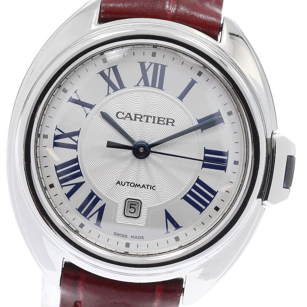 カルティエ CARTIER WSCL0016 クレ ドゥ カルティエ デイト 自動巻き レディース 保証書付き_974166