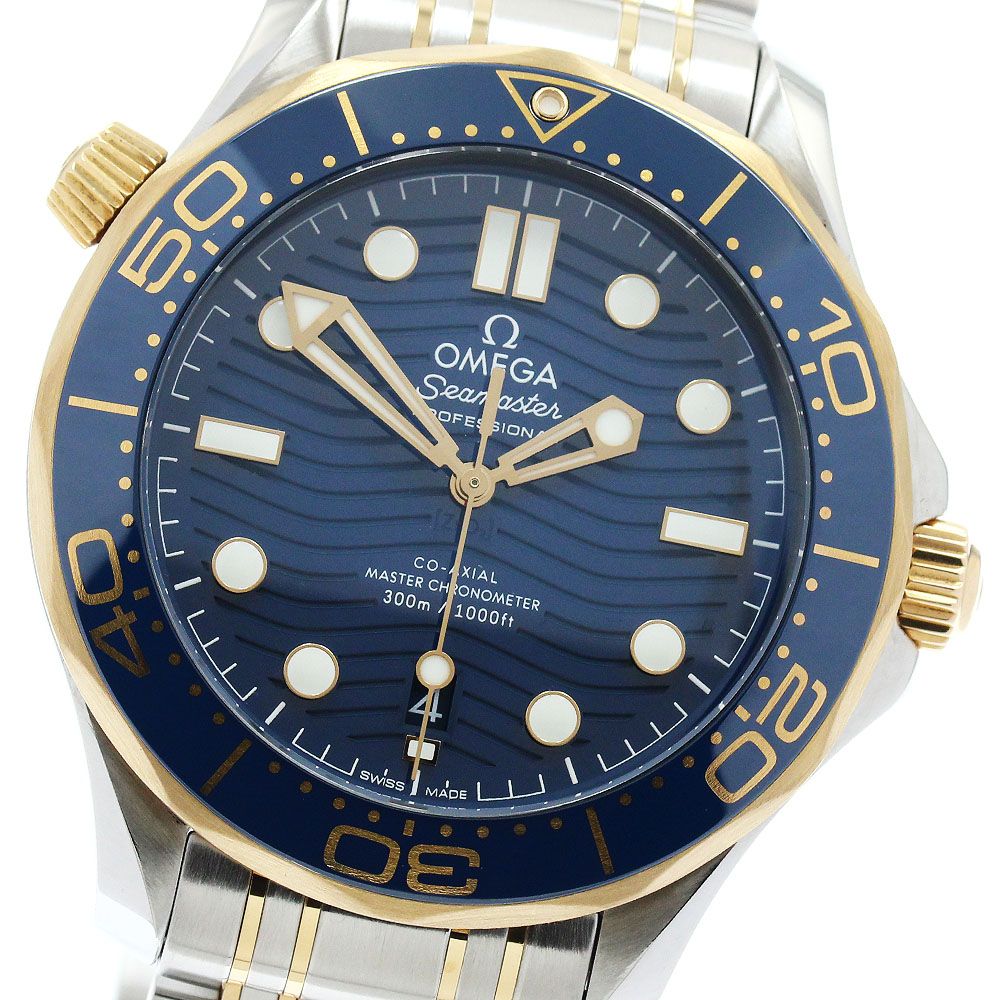 オメガ OMEGA 210.20.42.20.03.001 シーマスターダイバー300 K18YGコンビ 自動巻き メンズ 極美品 保証書付き_965576
